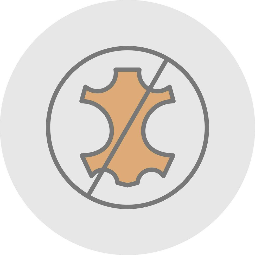 No leather Vector Icon Design
