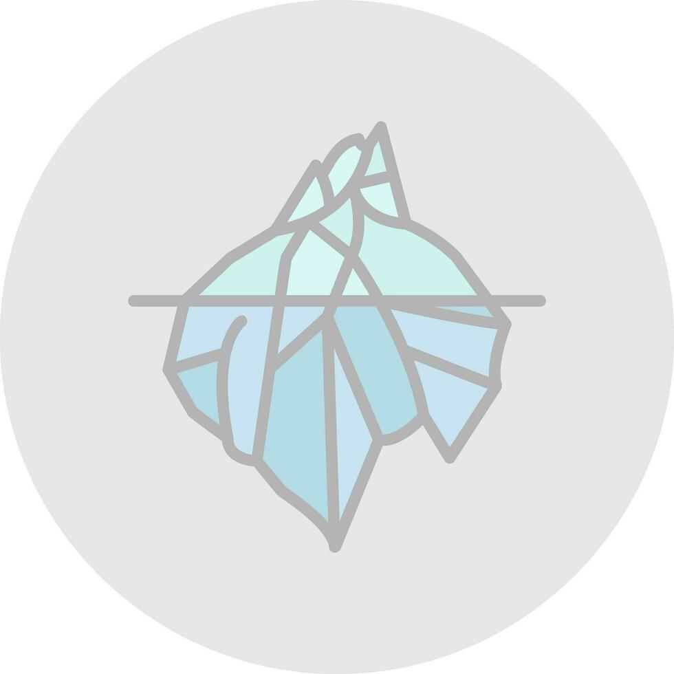 Iceberg Vector Icon Design