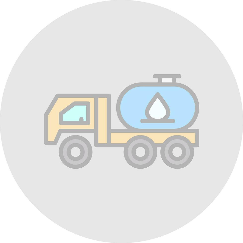 Tanker truck Vector Icon Design