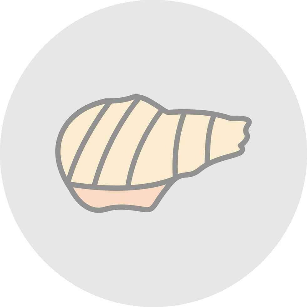 Grilled pork Vector Icon Design