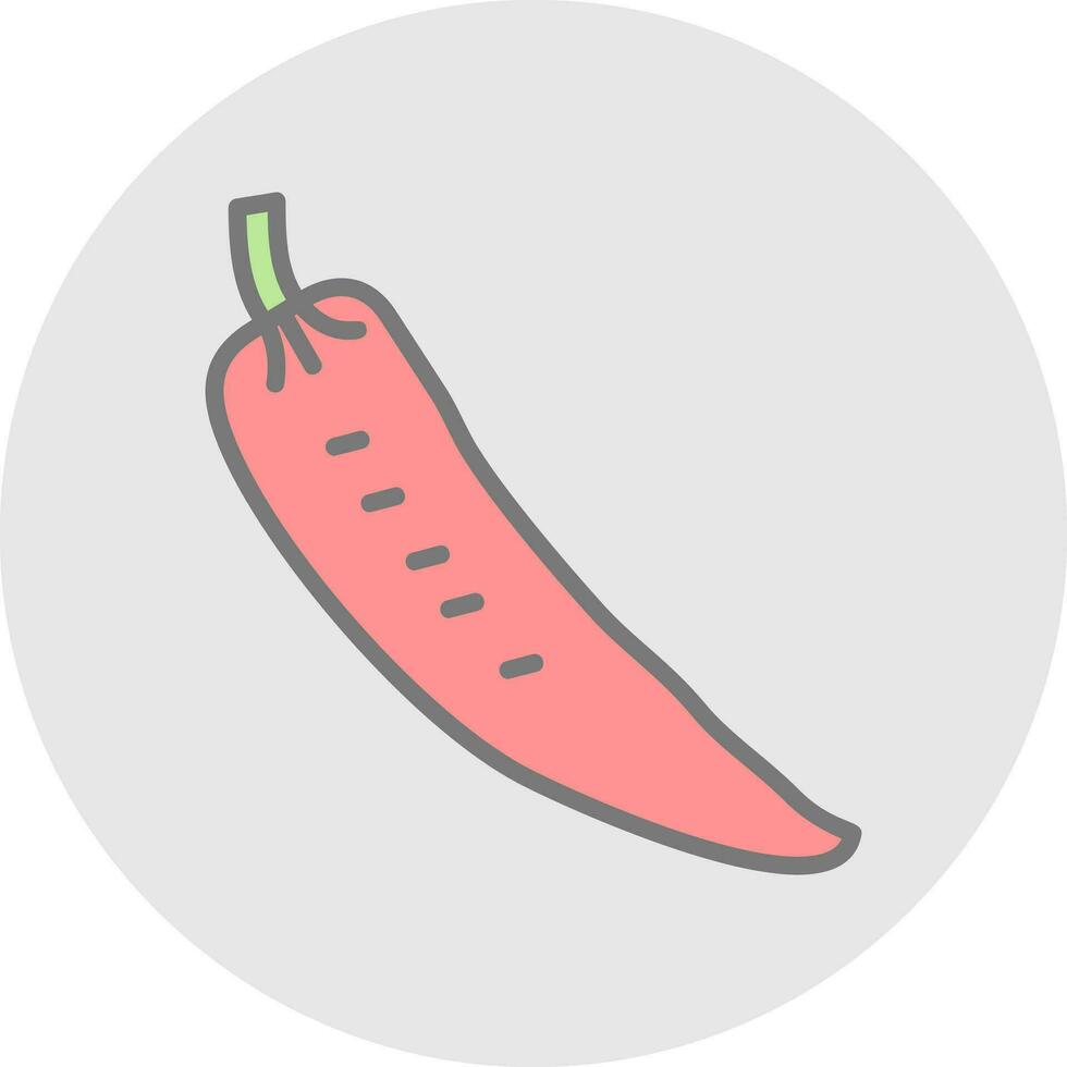 Chilli Vector Icon Design