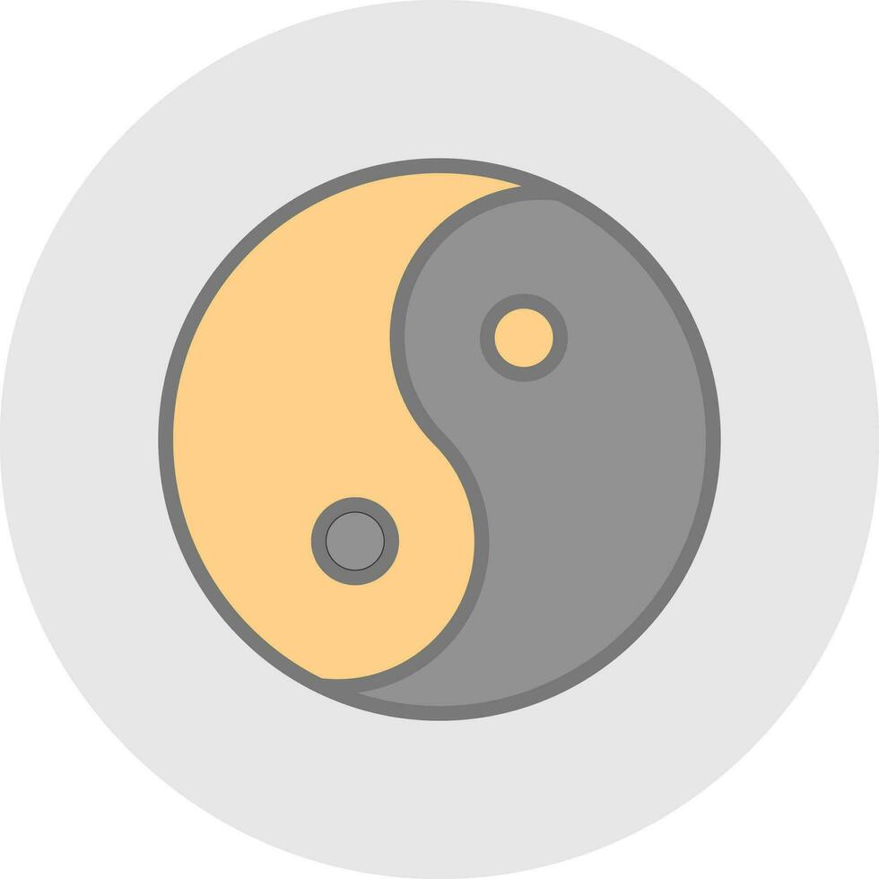 Yin yang Vector Icon Design