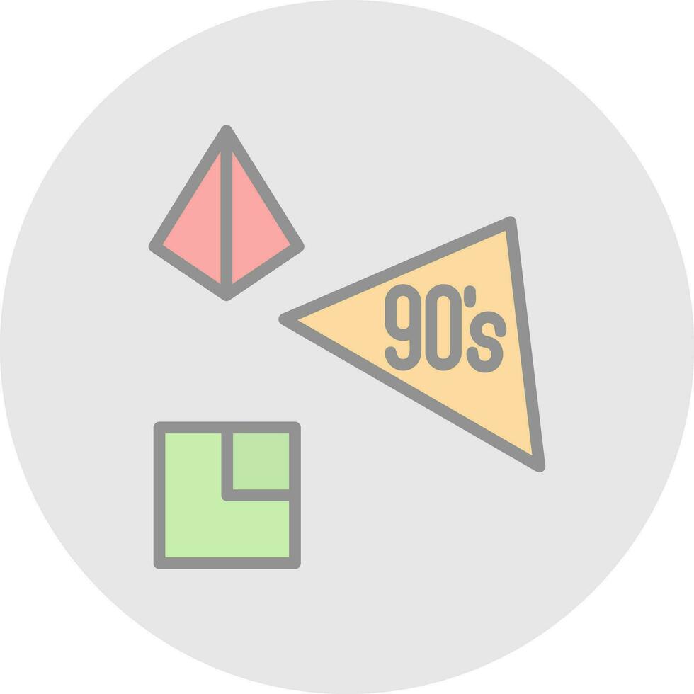 90s vector icono diseño