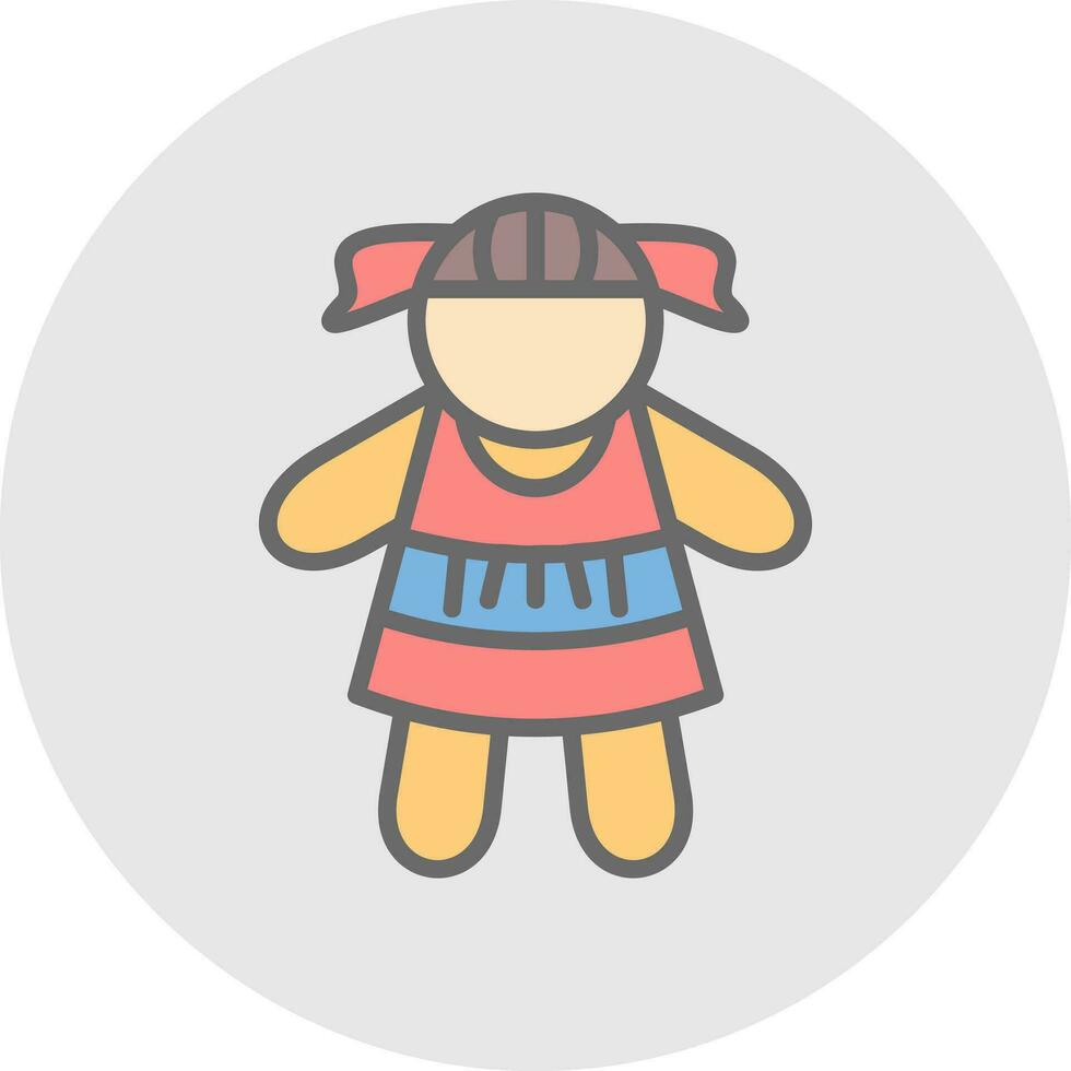 Doll Vector Icon Design