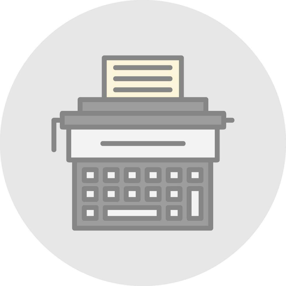 Typewriter Vector Icon Design