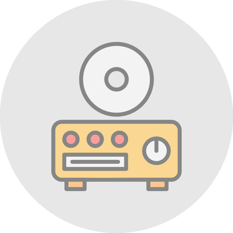 CD player Vector Icon Design