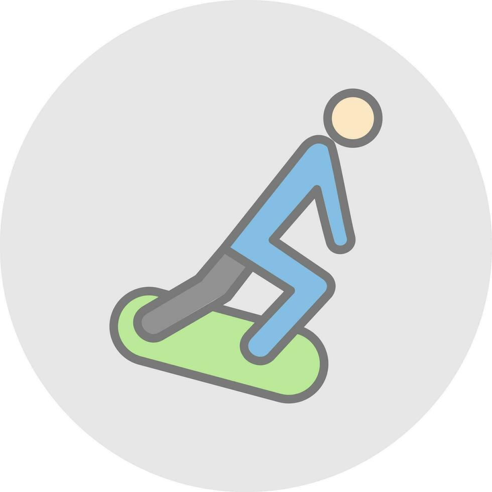 Snowboarding Vector Icon Design