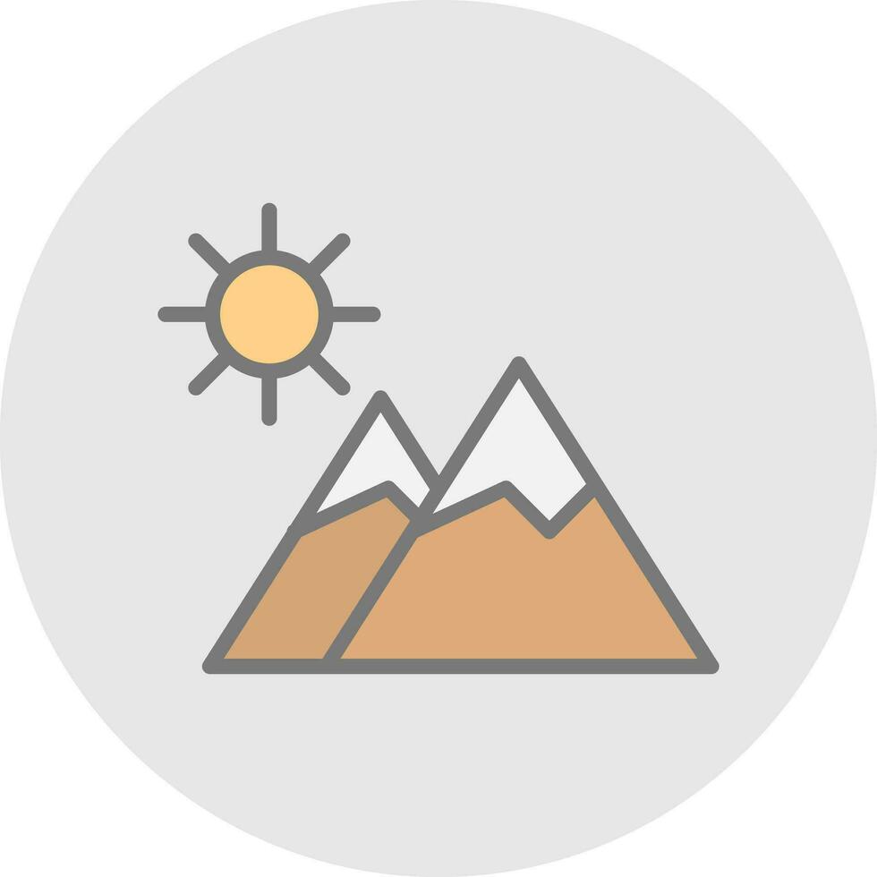 Mountains Vector Icon Design