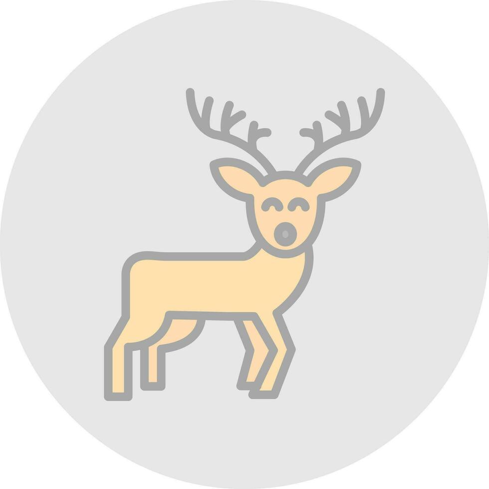 Reindeer Vector Icon Design