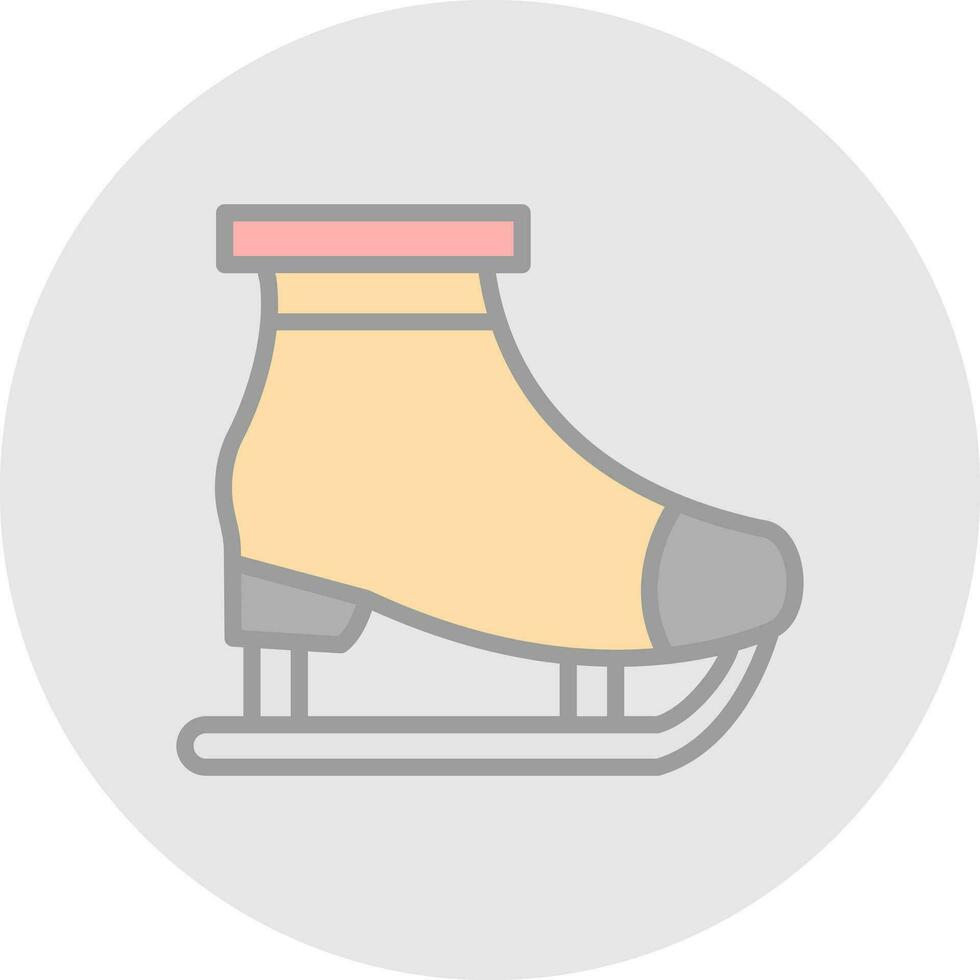 diseño de icono de vector de patinaje sobre hielo