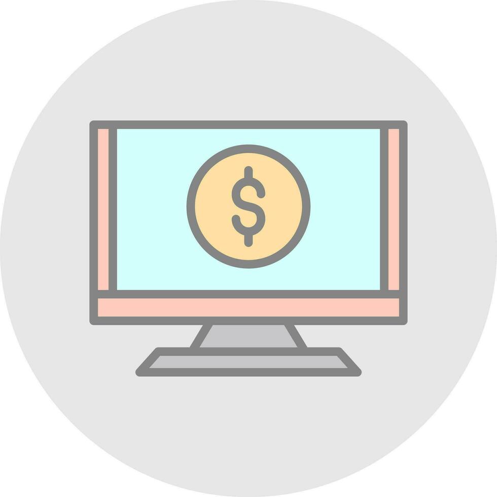 Monitor Vector Icon Design
