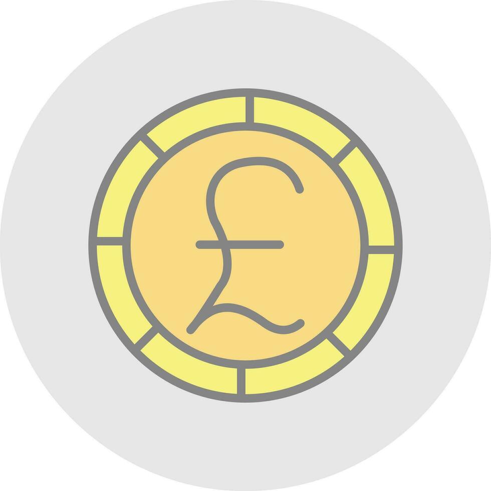 Pound Vector Icon Design