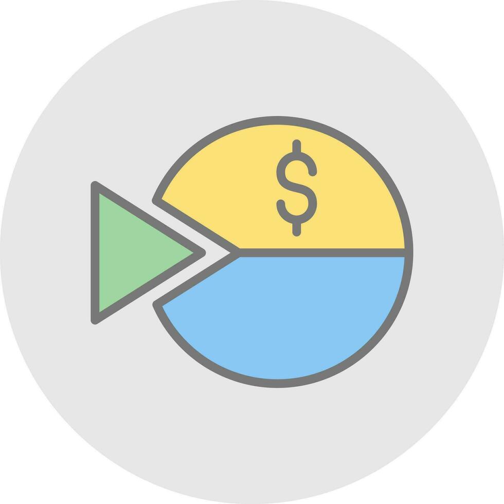 Pie Vector Icon Design