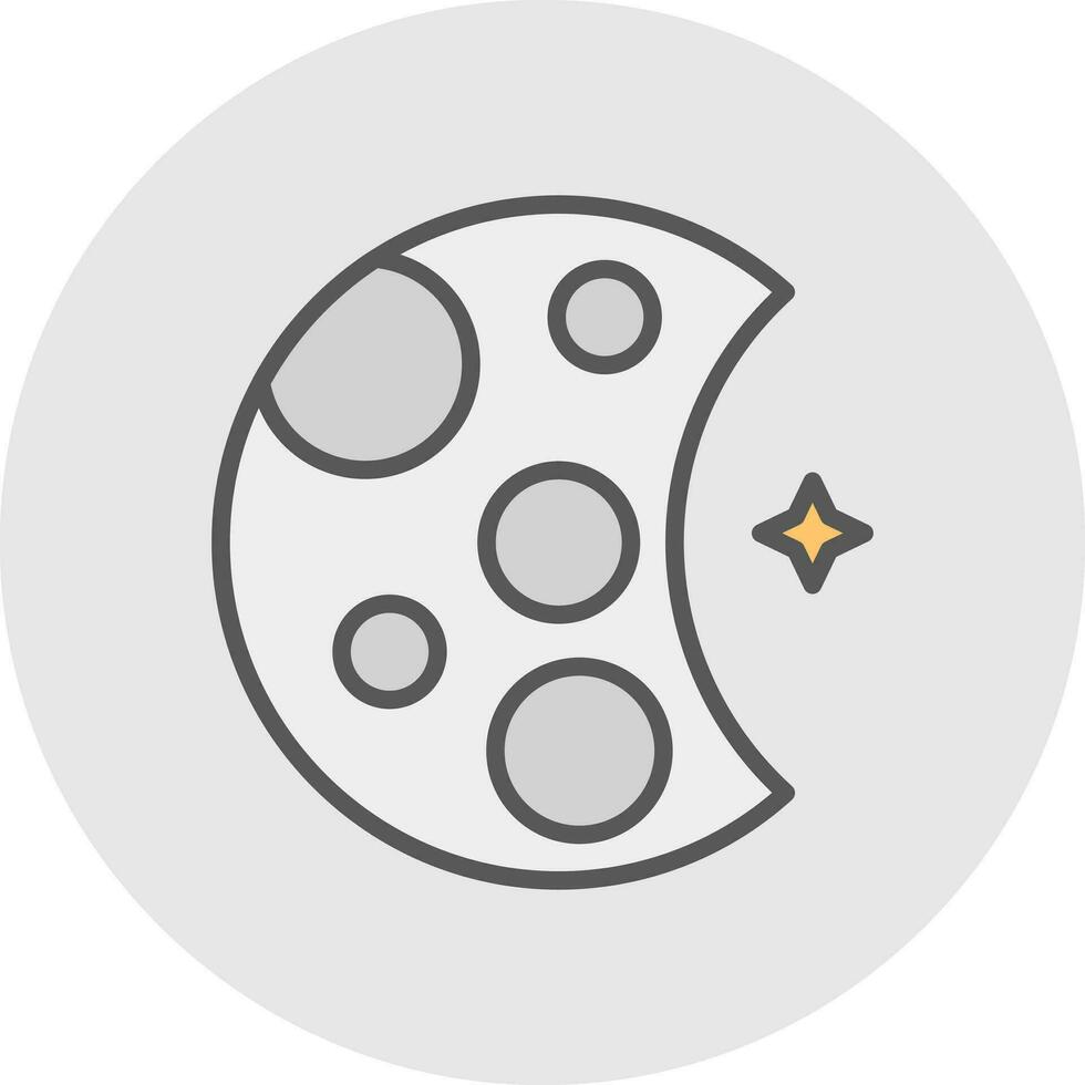 Moon Vector Icon Design