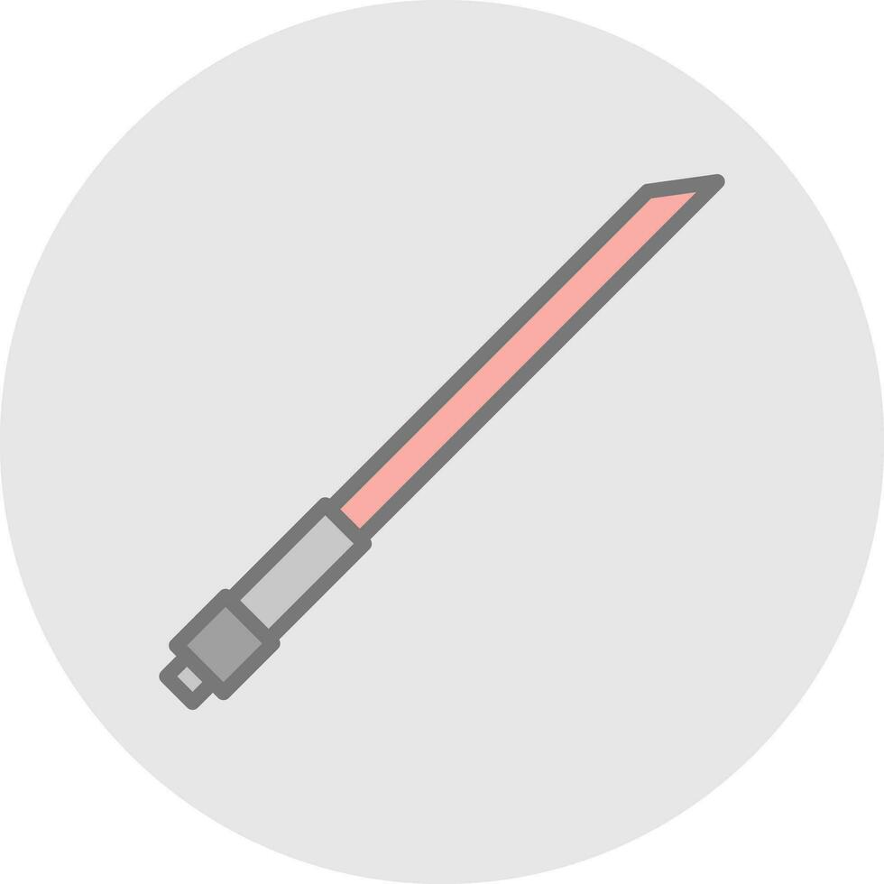 Lightsaber Vector Icon Design