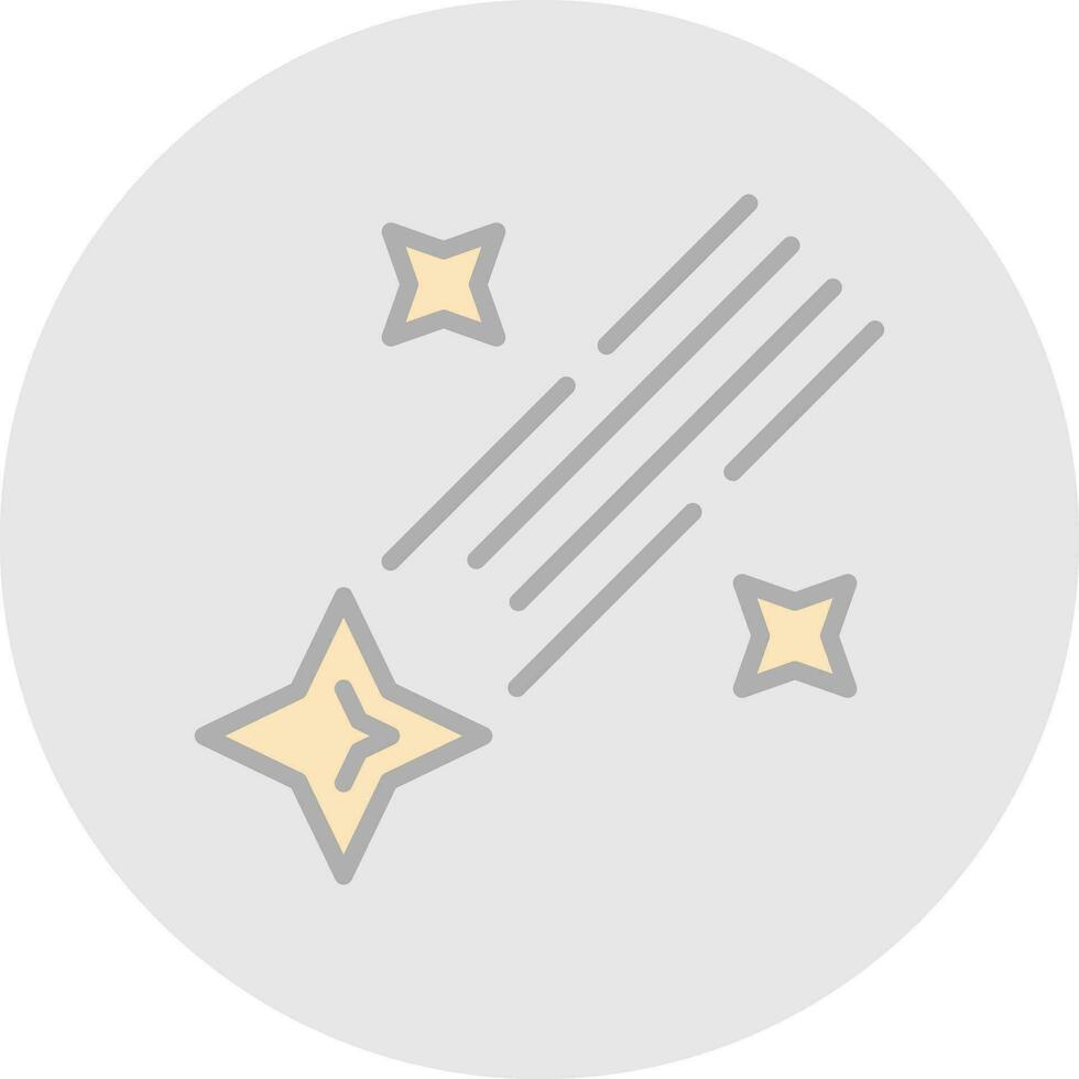 Shooting star Vector Icon Design
