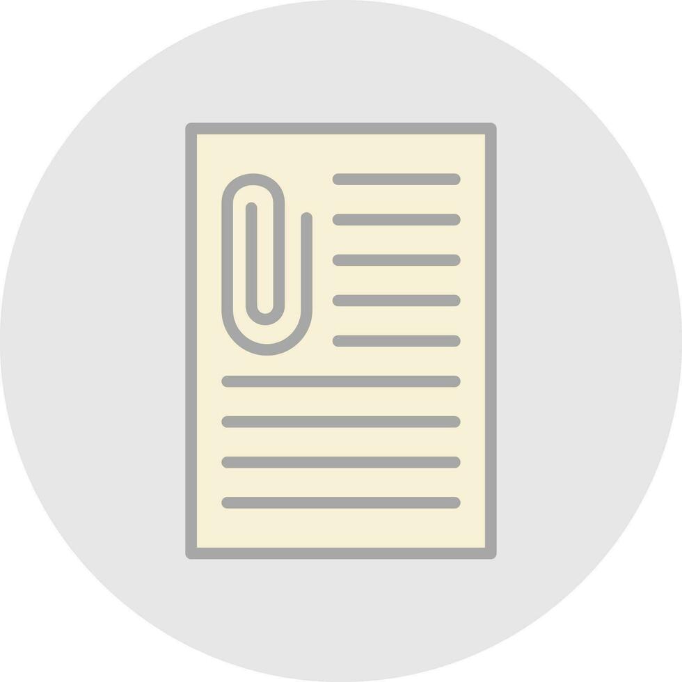 Ppaer clip Vector Icon Design