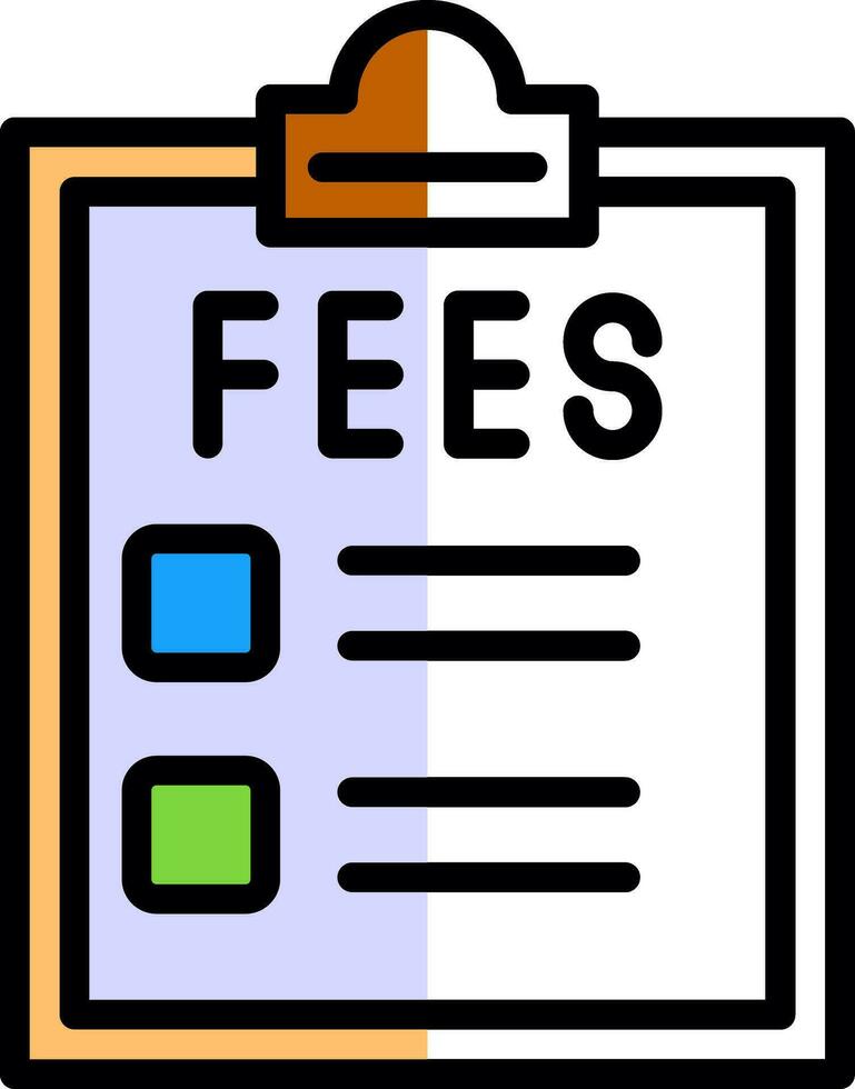 Fees Vector Icon Design