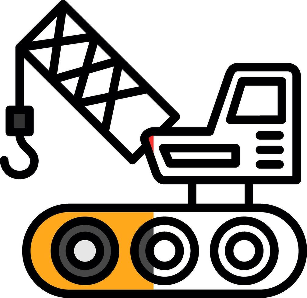 Crane Vector Icon Design