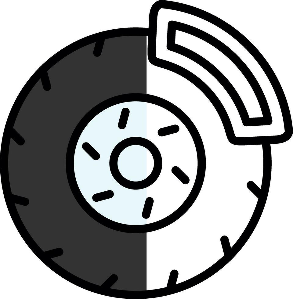 Brake disc Vector Icon Design