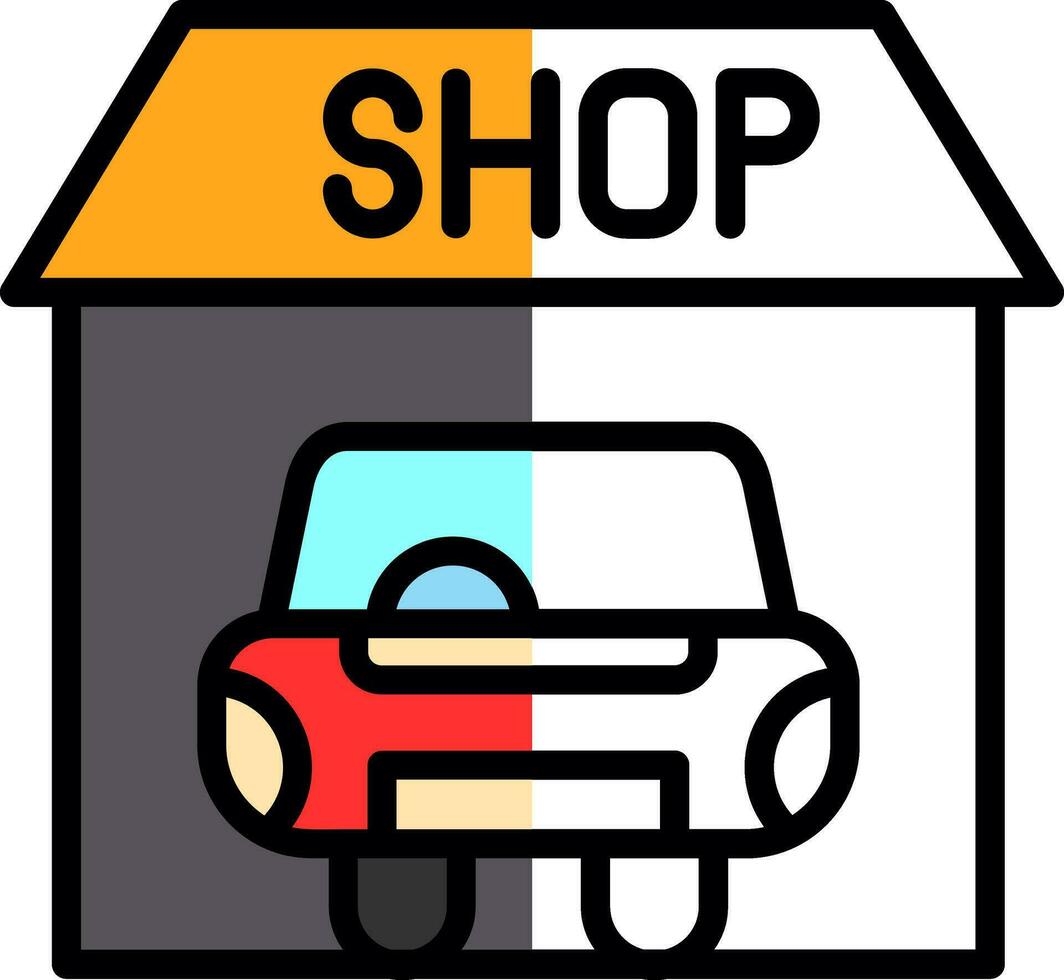 Car shop Vector Icon Design