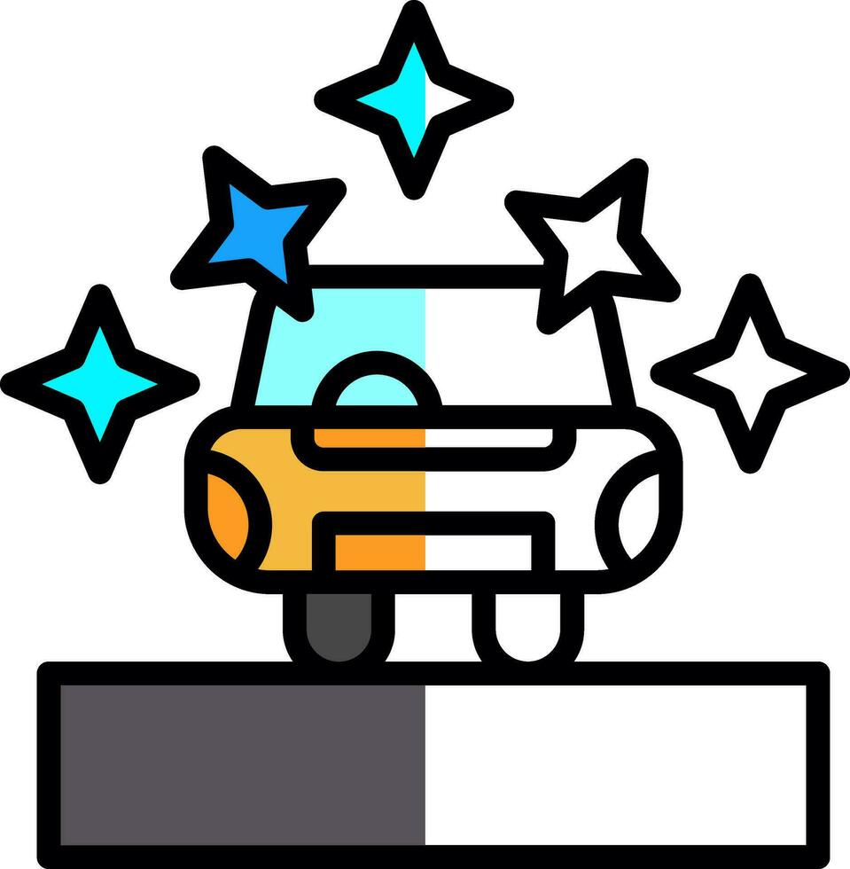Car showroom Vector Icon Design