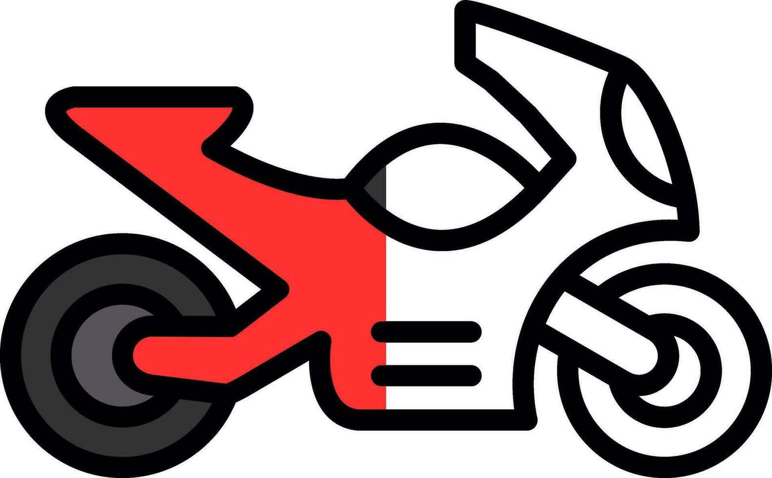 Motorcycle Vector Icon Design