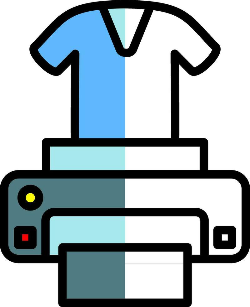 Dtg printer Vector Icon Design