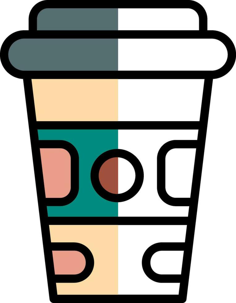 Paper cup Vector Icon Design