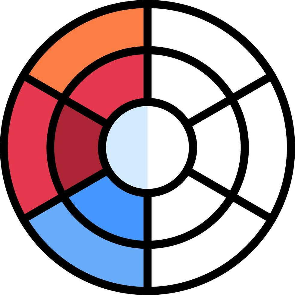 Color circle Vector Icon Design