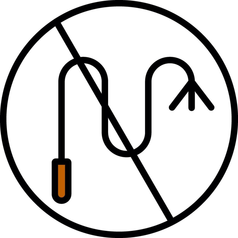 No whip Vector Icon Design