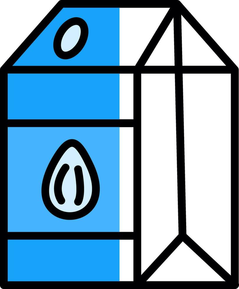Almond milk Vector Icon Design