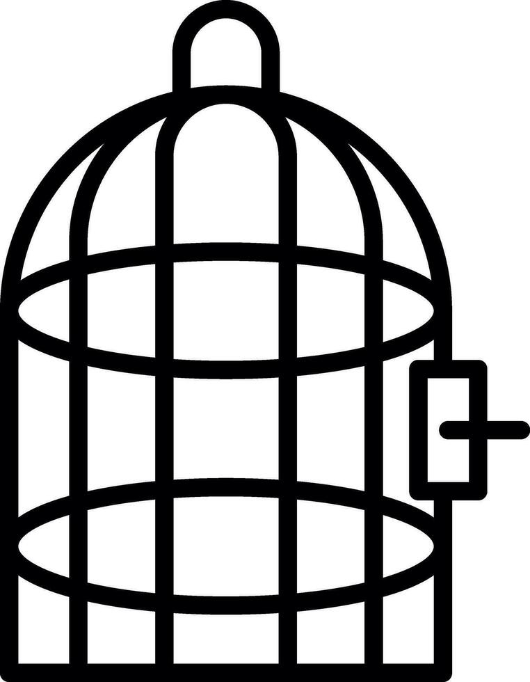 diseño de icono de vector de jaula