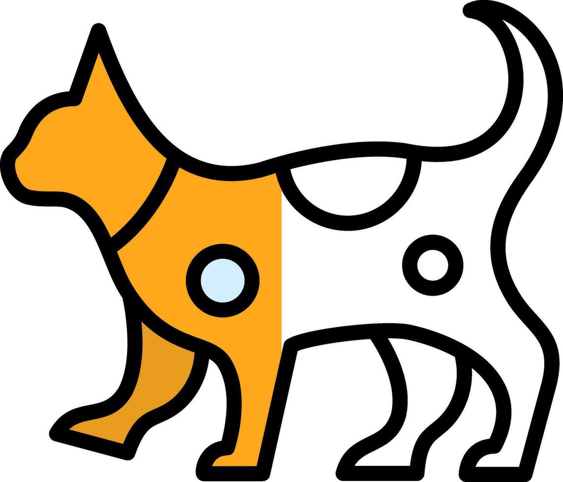 diseño de icono de vector de gato