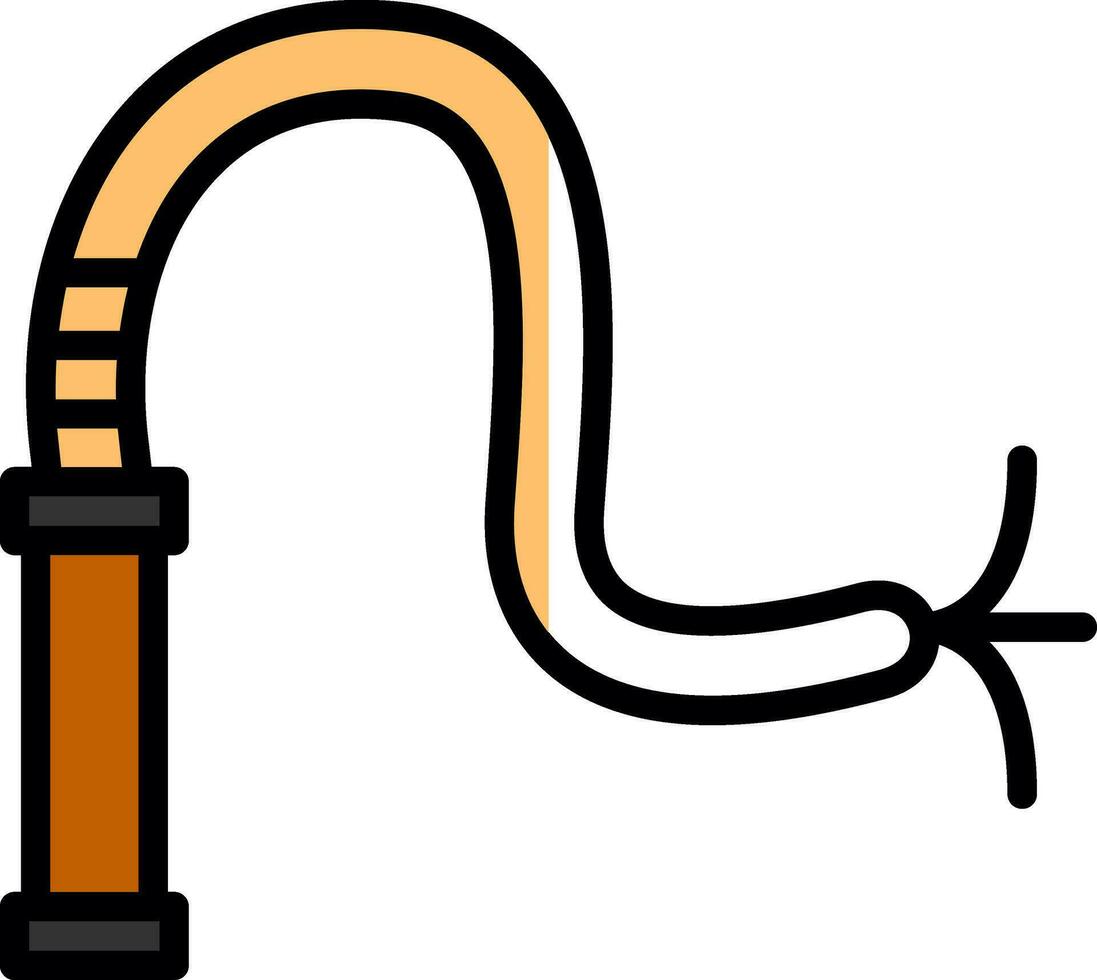 Whip Vector Icon Design