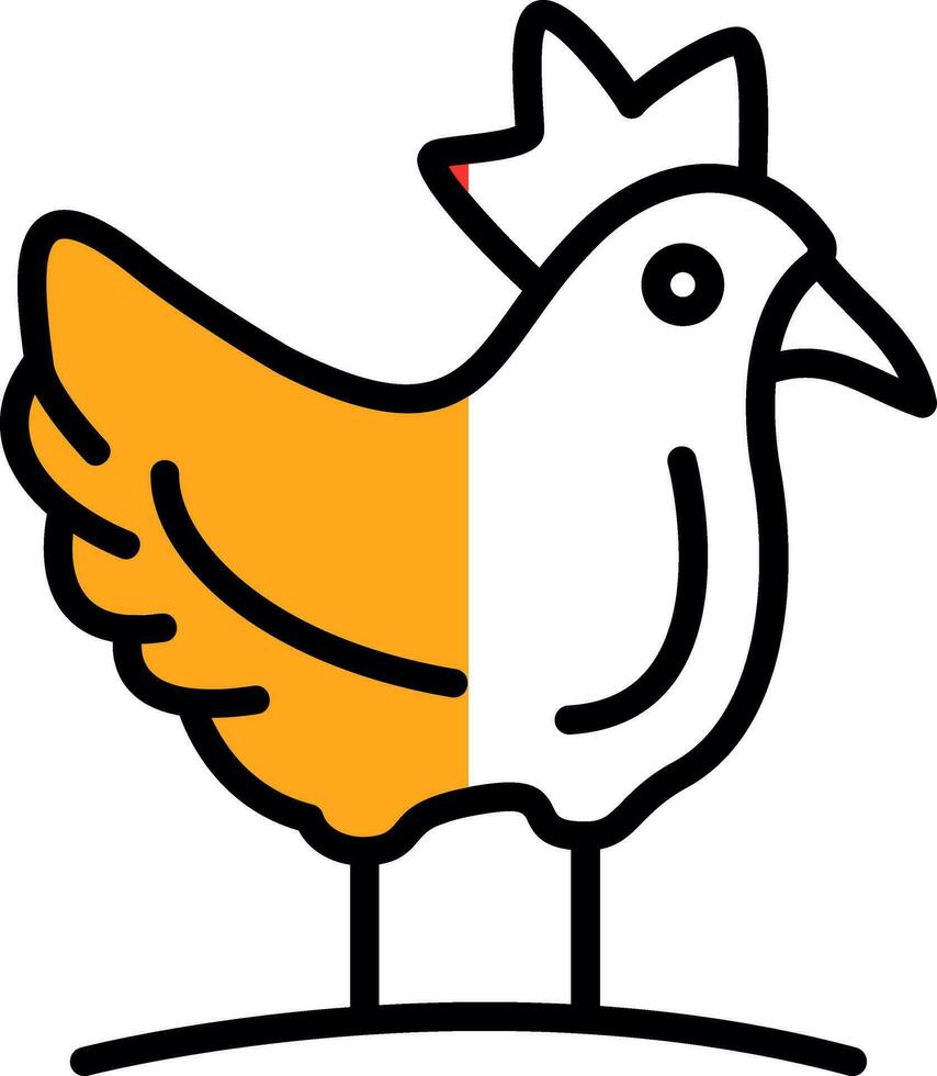 Hen Vector Icon Design
