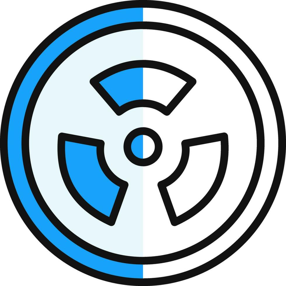 Radiation sign Vector Icon Design