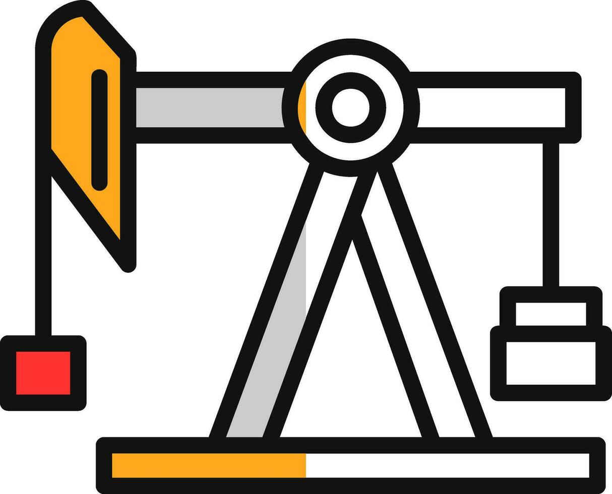 Pump jack Vector Icon Design