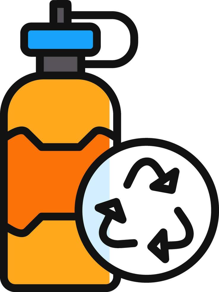 Reusable bottle Vector Icon Design