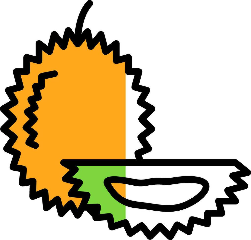 Durian vector icono diseño