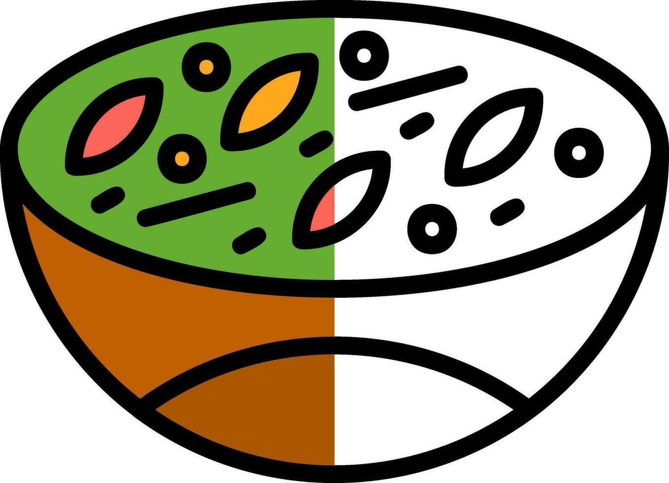 Green curry Vector Icon Design