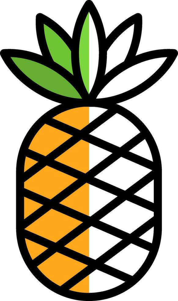 Pineapple Vector Icon Design