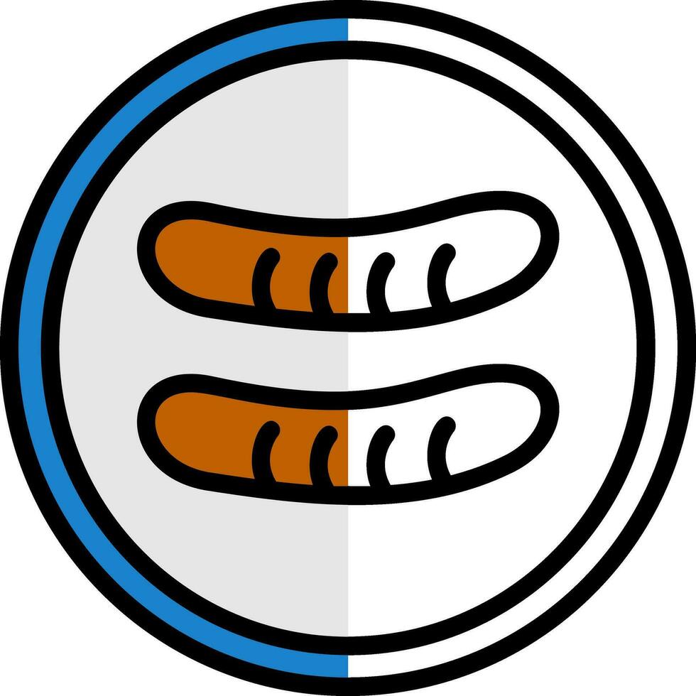 Sausage Vector Icon Design