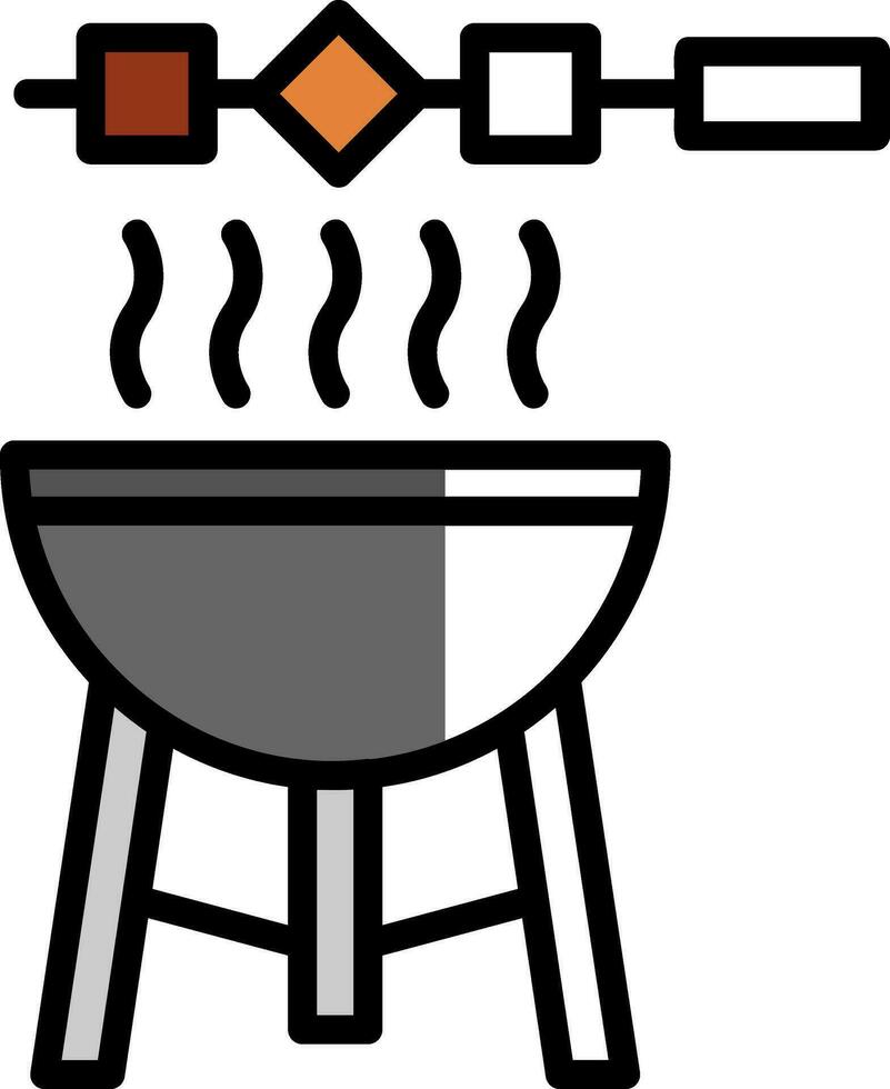 diseño de icono de vector de barbacoa