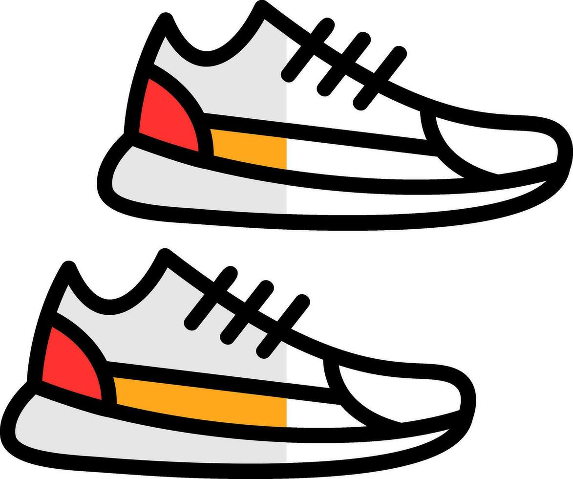 diseño de icono de vector de zapatillas