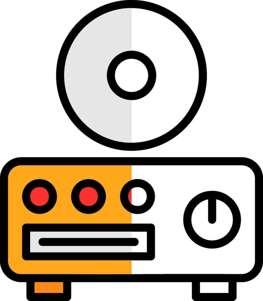 CD player Vector Icon Design