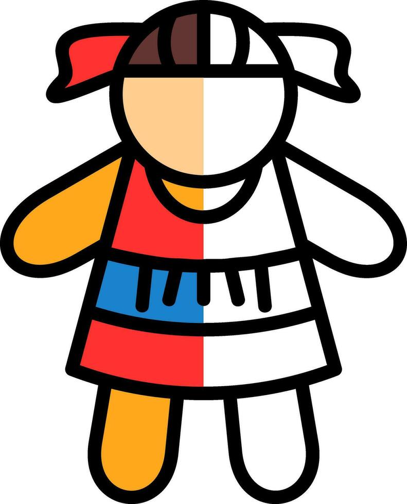 Doll Vector Icon Design