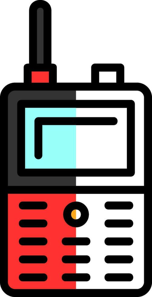 Walkie talkie Vector Icon Design