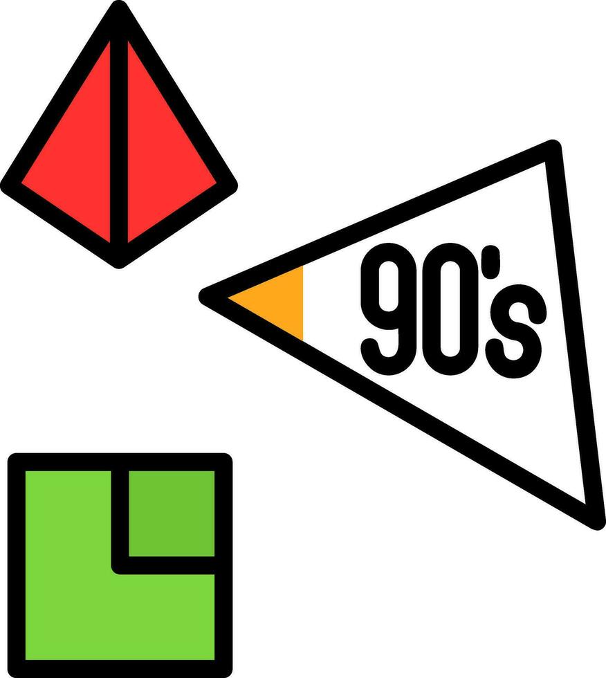 90s vector icono diseño