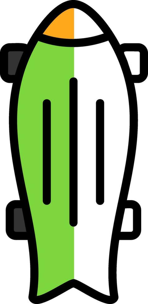 Skateboard Vector Icon Design